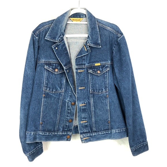Vintage authentic Rustler denim trucker jacket L - Picture 1 of 5